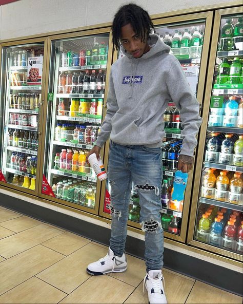 Jordan 3 Outfit, Nyc Drill, Ayo And Teo, Outfits Nyc, Girl Gang Aesthetic, Gangsta Style, Swag Outfits Men, Dope Outfits For Guys, Mens Trendy Outfits