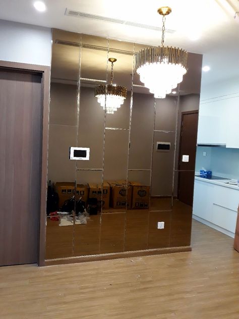 Home Gym Mirror Wall, Panel Staircase, Gym Mirror Wall, Home Gym Mirror, Mirror Panelling, Mirror Wall Panel, Mirrored Walls, Glass Wall Design, Gym Mirror