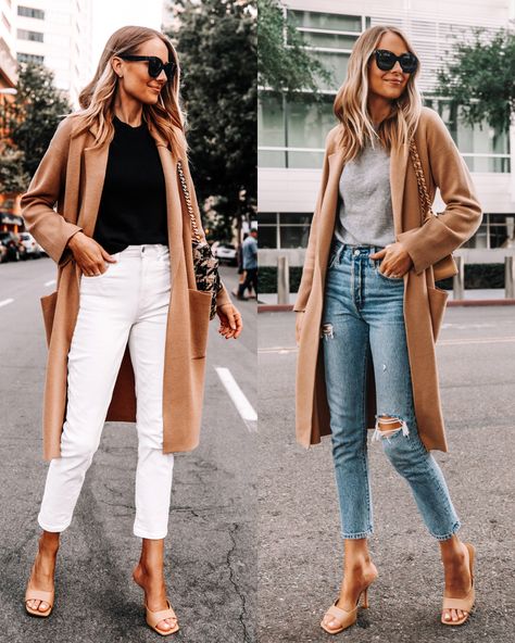 Camel Cardigan Outfit, Coatigan Outfit, Jackson Instagram, November Fashion, Outfit Otoño, Nyc Fall, October Fashion, Spring Capsule, Amy Jackson