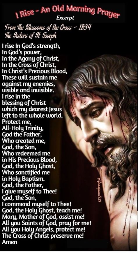 Strength In God, Catholic Saints Prayers, Morning Offering, Cross Of Christ, Catholic Prayers Daily, Catholic Beliefs, Novena Prayers, Morning Prayer Quotes, Spiritual Prayers