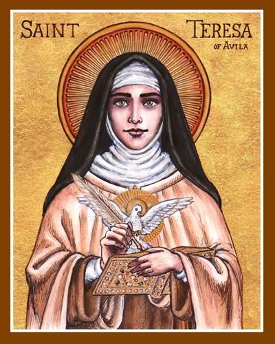 St Theresa Of Avila, St Teresa Of Avila, Saint Teresa Of Avila, Teresa Of Avila, Saint Therese, Santi Cattolici, St Teresa, Saint Teresa, Religious Pictures