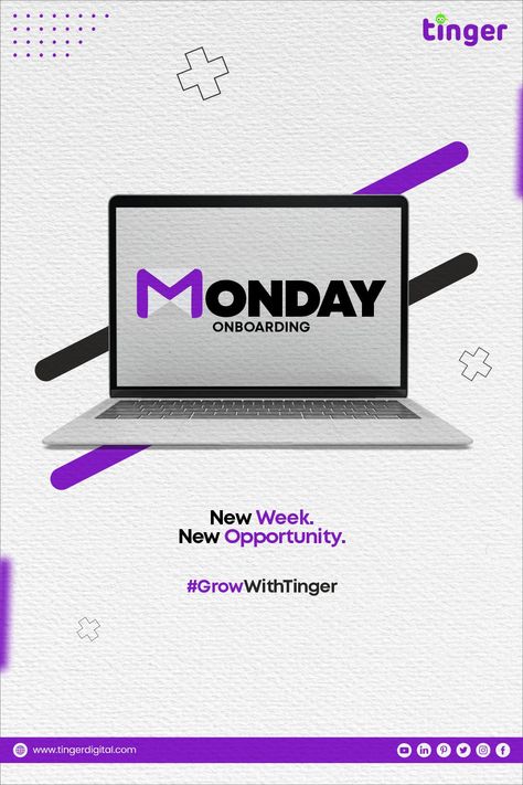 Happy Monday! Let's welcome the new week new opportunity. #happymonday #digitalmarketing #marketing #socialmediamarketing #socialmedia #business #startup #motivation #success #follow Website Design Creative Ads, Monday Social Media Posts, Red Art Painting, Technology Websites, Startup Motivation, Visual Advertising, Unique Web Design, Promotion Ideas, Event Posters