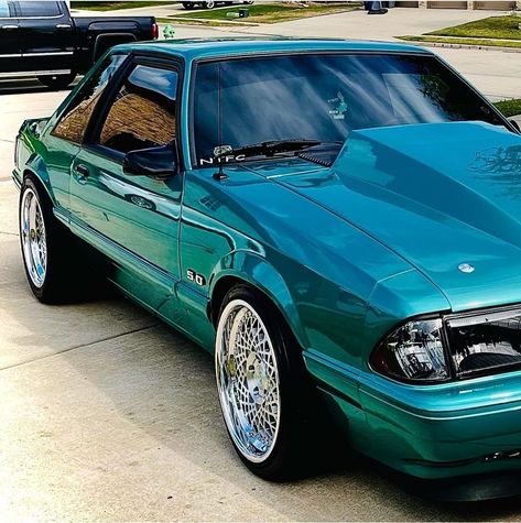 89 Fox Body Mustang, Notchback Mustang, Foxbody Mustang, Fox Mustang, Donk Cars, Mustang Lx, 1993 Ford Mustang, Camaro Iroc, Vintage Mustang