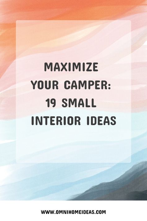 Welcome to the ultimate guide on small camper interior designs! As lead interior designer at Omni Home Ideas, I have had the pleasure of transforming many small spaces into functional and stylish sanctuaries. Small campers Remodeling Campers Interior, Small Camper Renovation, Small Camper Makeover, Small Camper Interior Ideas, Small Camper Interior, Camper Mods, Small Camper Vans, Cozy Camper, Rv Interior Design