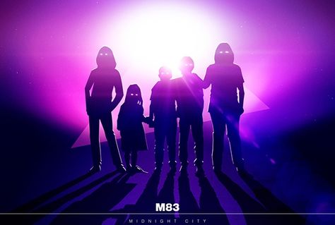 M83 - Midnight City M83 Poster, Midnight City M83, Twenty One Pilots Wallpaper, Midnight City, Edm Music, The Chase, Electronic Dance Music, Cover Ideas, Retro Aesthetic