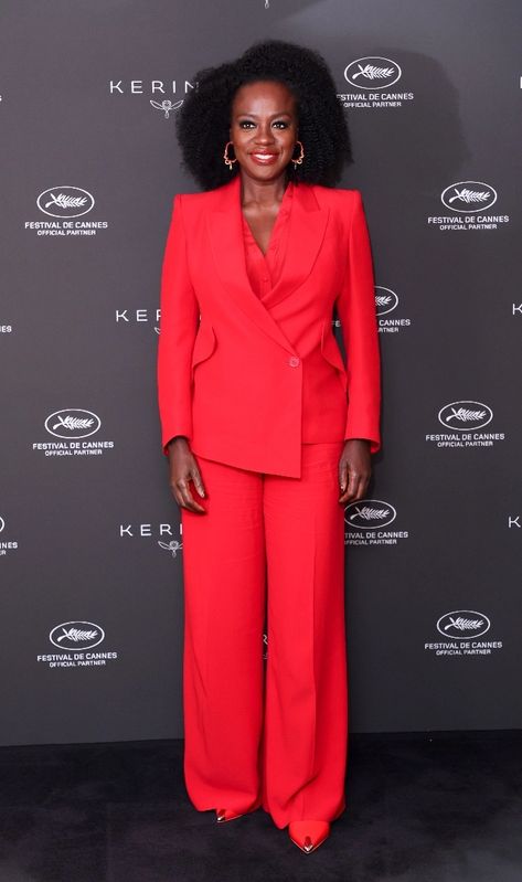 Yellow Ballgown, Black Ruffled Dress, Cannes 2022, Cannes Film Festival Red Carpet, Letitia Wright, Red Carpet Style, Black Sheer Dress, Dress Layered, Viola Davis