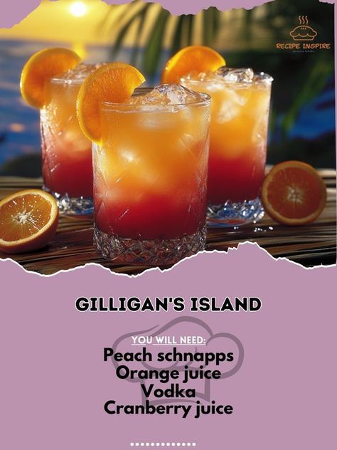 Peach Schnapps Drinks, Cranberry Juice And Vodka, Orange Juice Recipes, Orange Juice And Vodka, Liquor Recipes, Cocktail Drinks Alcoholic, Vodka Recipes, Liquor Drinks, Refreshing Drinks Recipes