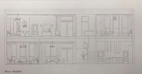 Living Room Elevation Drawing, Section Interior Design, Modular Living Room Furniture, Living Room Elevation, Sleeping Room Design, Concept Sheet, Architecture Career, Design Elevation, Section Design