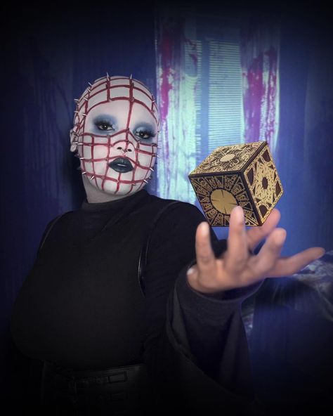 📍Pinhead 📍 . . Hellraiser cosplay for the season 🙂‍↕️ It was my first time working with a bald cap! I think I did okay, I’ll probably do better in the future with it honestly. It was a much longer process than I thought it would be so this took HOURS. By far the easiest thing was everything else from the face paint to the spikes, etc. 7/10 most likely will try to do better again in the future. . . . #hellraiser #hellraisercosplay #pinhead #pinheadcosplay #halloween #halloweencosplay Hellraiser Cosplay, Pinhead Hellraiser, Bald Cap, Do Better, Halloween Cosplay, Face Paint, The Face, The Future, First Time