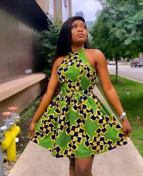 Ankara Short Gown Styles For Wedding, Simple Short Ankara Dresses, Chitenge Outfits, Short Ankara Dresses, Ankara Short Gown Styles, Ankara Dress Styles, African Print Dress Ankara, Best African Dresses, Short African Dresses