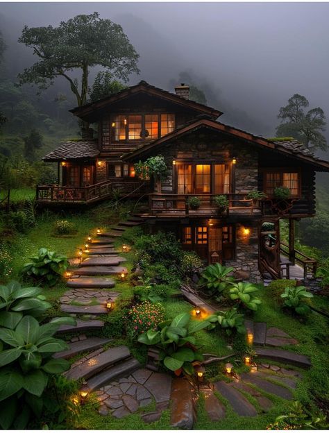 Dream House Aesthetic, Mountain Cabins, Cabin Aesthetic, Small Log Cabin, Farm Plans, Cabin House Plans, Country Cottage Style, Beautiful Cottages, House On The Rock