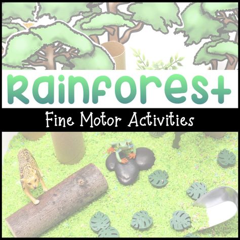 Spark excitement with rainforest themed fine motor activities for toddlers! Each jungle activity creates an opportunity for your toddlers to strengthen their fine motor skills while enjoying the unique features of the rainforest. A jungle sensory bin, piranha counting activity, and barrels of monkeys are all included in these engaging rainforest activities for toddlers. Read more and check out each carefully curated rainforest fine motor activities for toddlers today! Rainforest Fine Motor Activities, Rainforest Stem Activities, Rainforest Crafts For Toddlers, Rainforest Activities For Toddlers, Jungle Activities For Toddlers, Jungle Sensory Bin, Rainforest Preschool, Fine Motor Activities For Toddlers, Two Years Old Activities