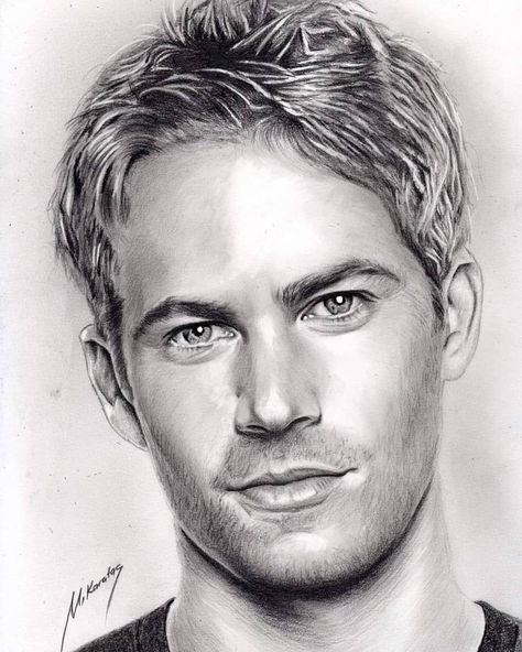 Realistic Face Drawing, Pencils Drawings, Realistic Pencil Drawings, Celebrity Caricatures, Celebrity Drawings, Portrait Sketches, Celebrity Portraits, Pencil Art Drawings, Paul Walker