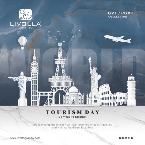 International Tourism Day, National Tourism Day Creative Ads, World Heritage Day Creative Ads, World Tourism Day Creative Ads, Tourism Company Interior Design, Tourism Day Creative Ads, World Tourism Day Creative, Office Posters, World Tourism Day