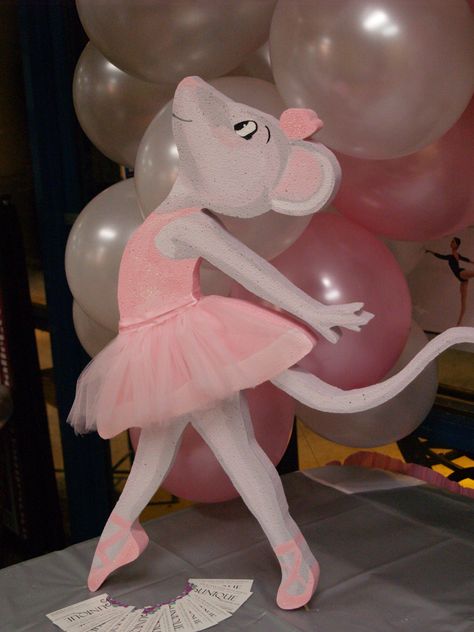 Angelina Ballerina! For party, event, shower, fundraiser or room Decor! Angelina Ballerina Party, Angelina Ballerina Birthday Party, Ballerina Animals, Birdie Birthday, Disney Princess Dress Up, Ballet Party, Angelina Ballerina, Ballerina Birthday Parties, Ballerina Party