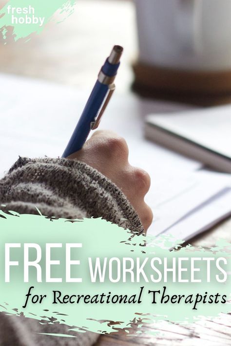 Worksheets For Mental Health, Free Therapy Worksheets, Recreational Therapist, Mental Health Assessment, Free Mental Health, Recreation Therapy, Word Searches, Free Worksheets, Assessment Tools