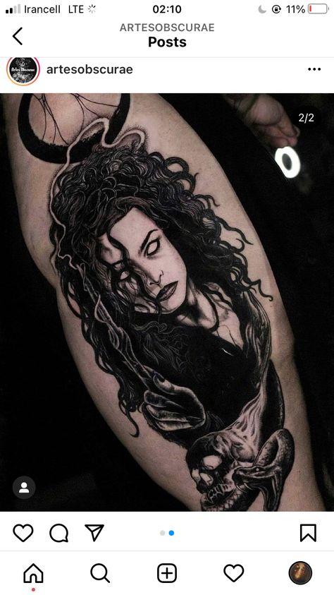 Bellatrix Lestrange Tattoo, Voldemort Tattoo, Slytherin Tattoo, Harry Potter Tattoo Sleeve, Black And Gray Tattoos, Forearm Cover Up Tattoos, Lightning Scar, Harry Tattoos, Gothic Tattoos