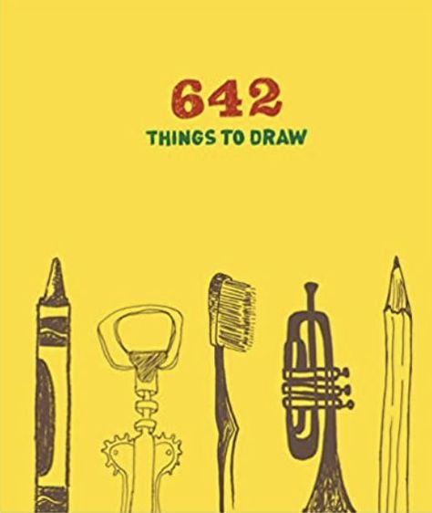 Includes 642 random drawing prompts to spark casual doodling while entertaining the mind.

With a collection of silly, thought-provoking, simple, and complex prompts, this drawing ideas book will push your mind – and pencil – to think outside the box.

While there are no step-by-step, how-to-draw instructions included, you don’t have to be a skilled artist to enjoy the relaxing, stimulating, and entertaining drawing ideas. Gifts For Artist, 642 Things To Draw, Imagination Drawing, Draw Book, Childrens Poems, Doodle Books, Drawing Books, Guided Art, Drawing Journal