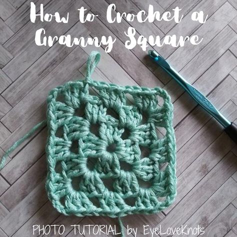 How to Crochet a Granny Square – Photo Tutorial Crochet Tutorial Easy, Granny Square Easy, Crochet Pattern Beginner, Magic Circle Crochet, Crochet A Granny Square, Motifs Granny Square, Beginner Crochet Tutorial, Square Photo, Crochet Motif Patterns