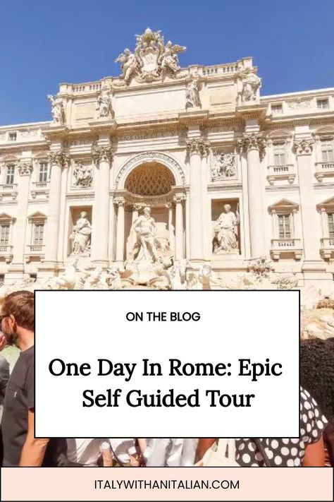 one day in Rome One Day In Rome, Day In Rome, Trastevere Rome, Trip To Rome, Rome Attractions, Rome Itinerary, Italy Destinations, Day Trips From Rome, Santa Maria Maggiore