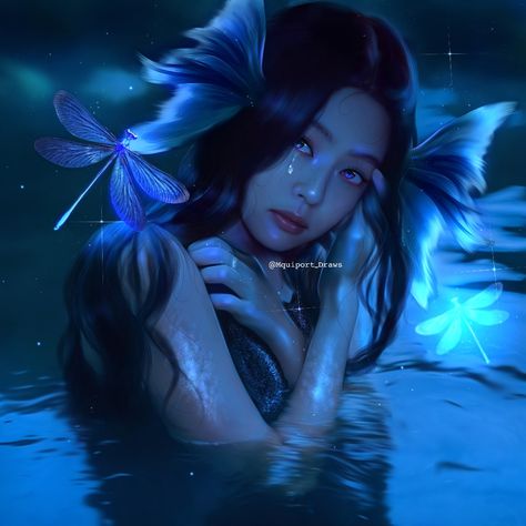 Jennie Kim Anime, Jennie Kim Fanart, Jennie Anime, Jennie Art, Jennie Fanart, Alice In Wonderland Fanart, Bp Edit, Smudge Edit, Graphic Book