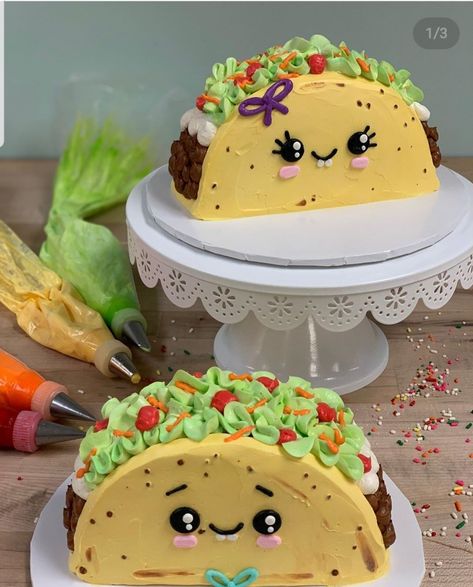 Taco Cakes, White Flower Cake, Taco Cake, White Flower Cake Shoppe, Sculpted Cakes, Cake Decorating Classes, Creative Cake Decorating, Summer Cakes, Crazy Cakes