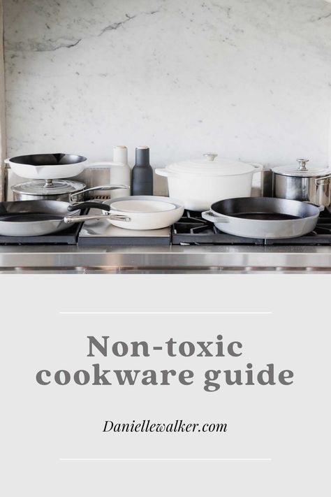 An informative and in-depth breakdown of non-toxic cookware to help you cook free of harmful metals and chemicals. Toxic Cookware, Danielle Walker, Non Toxic Cookware, Safest Cookware, Ayesha Curry, Housekeeping Tips, Ceramic Cookware, Acidic Foods, Paleo Lifestyle