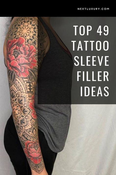 Sleeve Filler Ideas, Tattoo Sleeve Filler Ideas, Tattoo Filler Ideas Sleeve Backgrounds, Filler Tattoo Designs, Tattoo Filler Ideas, 27 Tattoo, Chest Tattoo Drawings, Sleeve Filler, Geometric Tattoo Sleeve Designs