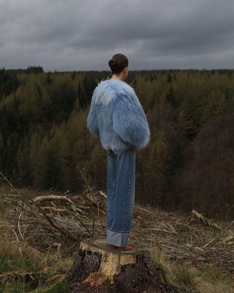 Taylor in Blue. A fusion of contemporary style and cosy warmth. Crafted with plush Mongolian fur, this jacket offers a luxurious feel and eye-catching texture. Dry Clean Only. 100% Mongolian Wool. Lining: 100% Polyester. #springcollection #wintercoat #springcoat #trenchcoat #londonfashion #furcoat #josephinejones Mongolian Fur, Leather Blazer Jacket, Spring Coat, Suede Coat, Shearling Coat, Dry Clean Only, Cashmere Coat, Leather Blazer, Spring Collection