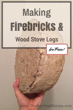 How to Make Firebricks (logs) and Wood Stove Logs for Free! Fire Bricks, Shtf Prepping, Alternative Energie, Shtf Preparedness, Rocket Stoves, Prepper Survival, Homestead Survival, Emergency Prepping, Camp Cooking