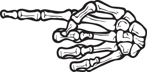 Skeleton Pointing Finger, Skeleton Hand Pointing Finger, Pointing Skeleton Hand, Fingers Drawing, Skeleton Hands Drawing, Cricut Stencil, Skeleton Finger, Skeleton Arm, Pointing Finger