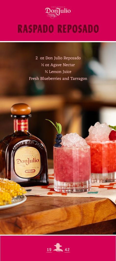 Don Julio Reposado, Mommy Juice, Frozen Cocktails, Boozy Drinks, Agave Nectar, Alcohol Drink Recipes, Crushed Ice, Drinks Alcohol Recipes, Alcohol Recipes