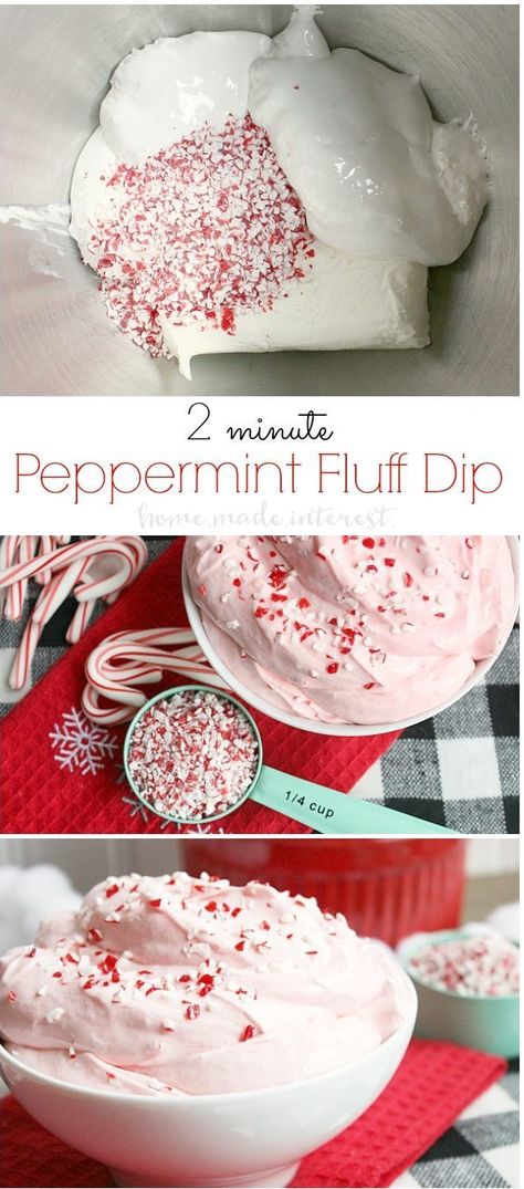 Fluff Dip, Marshmallow Fluff Recipes, Perfect Christmas Dessert, Peppermint Dessert, Easy Dessert Recipes Christmas, Peppermint Recipes, Fluff Recipe, Christmas Desserts Easy, Sweet Dips