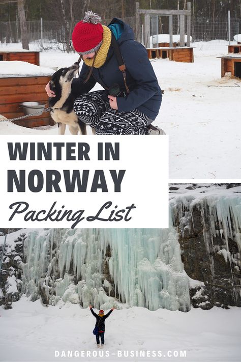 The ultimate packing list for a winter trip to Northern Norway. Norway Winter Packing List, Tromso Norway Winter Outfit, Norway Packing List, Norway In Winter, Norway Fashion, Norway Winter, Pack For A Trip, Winter Hiking Boots, Winter Packing List