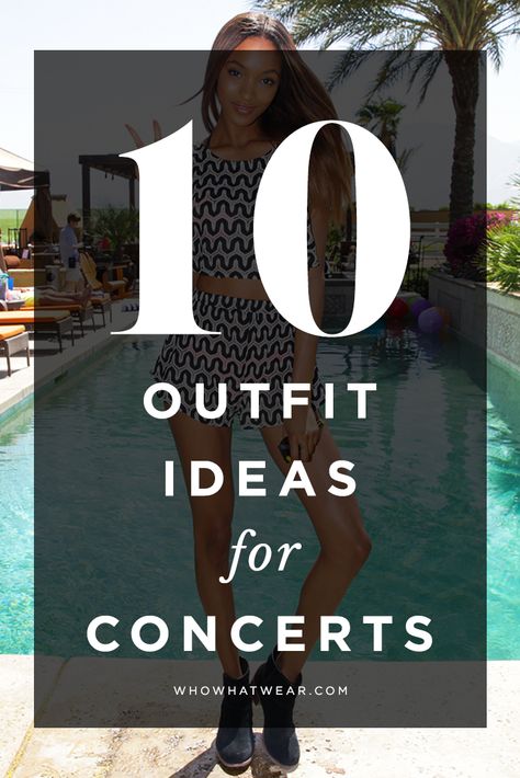 10 totally cool outfits to wear to every type of concert (and beyond). Indoor Concert Outfit, Justin Timberlake Concert, Outdoor Concert Outfit, Journey Concert, Rock N Roll Dress, Concert Outfit Fall, Concert Outfit Winter, Concert Outfit Rock, Concert Attire