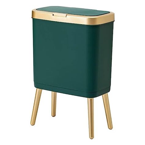 The stylish Nordic trash can,Simple and modern shape,more beautiful than traditional trash cans.the bathroom trash can with lid effectively block the smell of trash,erfectly hides ugly trash and your privacy,and prevent pets from overturning the trash can to keep your home clean and tidy. Bathroom Garbage Can, Office Trash Can, Bedroom Trash Can, Metal Trash Cans, Hiding Ugly, Trash Can With Lid, Plastic Trash, Bathroom Trash Can, Kitchen Trash Cans