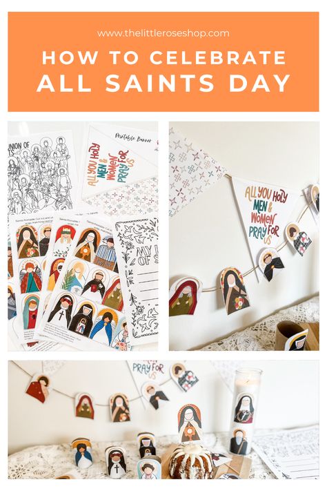 All Saints Day Free Printables, How To Celebrate All Saints Day, All Saints Party Ideas, All Saints Party, All Saints Day Decorations, All Saints Day Activities For Kids, All Saints Day Activities, All Saints Day Party, Vbs Craft