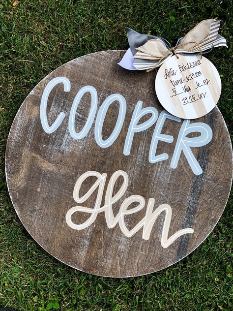 Boy Baby Door Hanger, Door Hangers Baby Boy, Baby Boy Door Hanger For Hospital Rustic, Boy Birth Announcement Sign, Baby Announcement Door Hanger Boys, Door Hanger For Baby Boy, Newborn Door Hanger Boy, Baby Hospital Door Hanger Boy, Baby Boy Wreath For Hospital Door