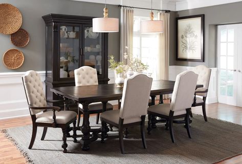 Which Furniture Brands Are Good, Better, & Best? Ranking Every Brand At Furniture Fair - Furniture Fair Briarwood Dining Table Badcock, Matching Diningroom Furniture], Traditional Formal Dining Room, Suburban Furniture, Formal Dining Room Decor, Diy Bookcase, Dentil Molding, Leaf Carving, Dining Table Sizes