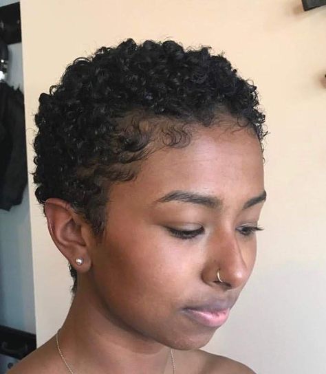 Women Short Hair Natural, Large Clip On Earrings, Short Black Hair Styles Natural, Super Short Curly Hair Black Women, Short Texturized Hair, Short Hairstyle Women Natural, Really Short Hair Black Women, 4b Pixie Cut, 4b Big Chop