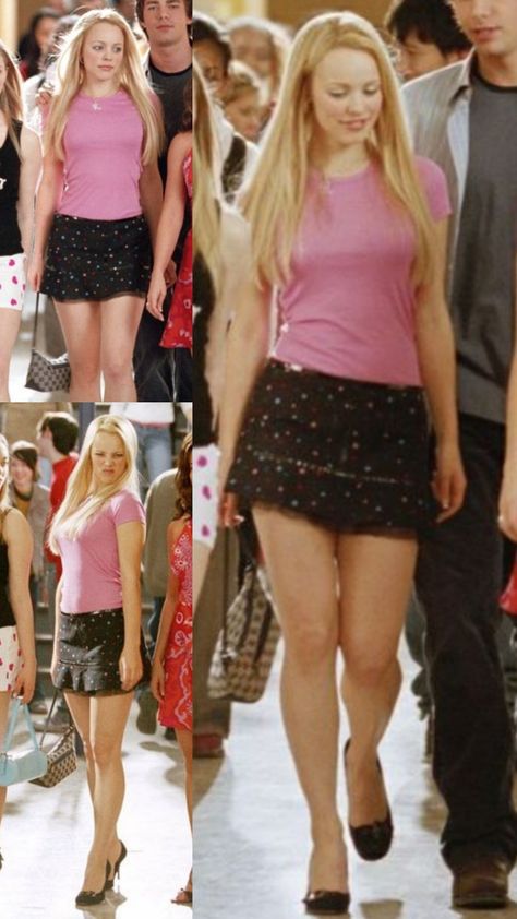 Drive In Movie Date Outfit Summer, 2000s Shows Outfits, Gretchen Weiners Inspired Outfit, Iconic Regina George Outfits, Regina George Fashion, Bring It On All Or Nothing Outfits, The Hot Chick Outfits, 2000s Tv Show Outfits, Y2k Movie Outfits