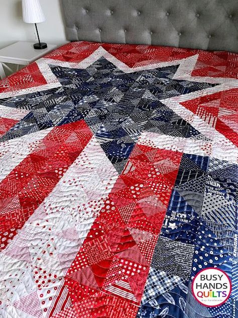 Flag Quilt Pattern, American Quilts Patterns, American Flag Quilt, Flag Quilt, Quilt Sewing Patterns, American Quilt, Patriotic Quilts, Quilt Of Valor, Star Quilt Patterns