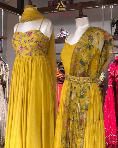 Easy breezy outfits for this wedding season, now available at SOUTH EX, PART 2✨🌸 . #anantam #MultiDesignerStore #Designers #Indian #Fashion… Silk Anarkali Suits, Designer Anarkali Dresses, Traditional Indian Dress, Casual Indian Fashion, Long Gown Dress, Long Dress Design, Traditional Indian Outfits, Indian Gowns Dresses, Trendy Dress Outfits