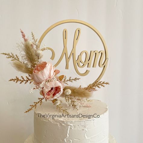 This Party Decor item is sold by TheVirginiaArtisans. Ships from Winchester, VA. Listed on Feb 18, 2023 Fake Flower Cake, Mom Cake Topper, Dried Flowers Cake, Ballon Ideas, 50th Anniversary Party Decorations, Flower Cake Topper, Birthday Cake For Mom, Smash Cake Topper, Floral Cake Topper