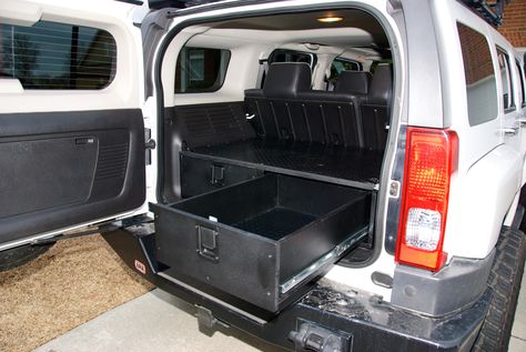 DIY - Custom Drawers for Hummer H3 Hummer H3 Overland, Hummer H3 Accessories, H3 Hummer, Custom Drawers, Truck Bed Drawers, Overland Camping, Bed Drawers, Wrangler Jeep, Truck Mods