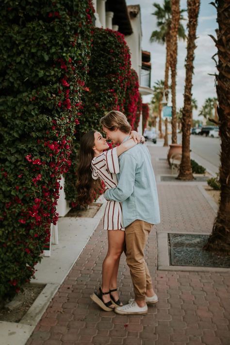 Palm Spring is such a beautiful place to photograph! Kenzie and Matthew just happened to be in the Palm Springs area at the same time as I was, so it worked out perfect to meet up for a shoot. For this session, we decided to start in the open desert and then we headed to Old Town La Quinta. It was the cutest area and it felt like we were transported to a little European town. Thank you so much Kenzie & Matthew for the incredible session! Palm Springs Photoshoot, European Town, Military Couples, Army Couple, Edmonton Wedding, Palm Spring, Army Life, Military Love, Army Love