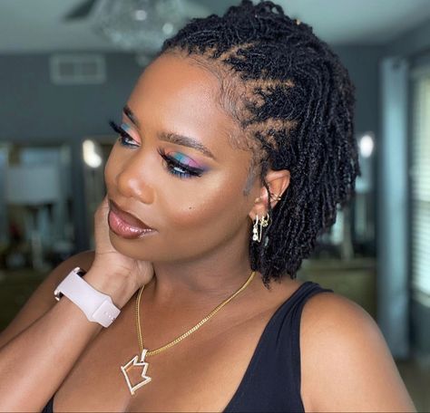 Sister Locks Hairstyles, Braids Hairstyles Ideas, Sisterlocks Styles Updo, Short Dreadlocks Styles, Micro Braids Hairstyles, Sisterlocks Styles, Short Locs Hairstyles, Dreadlock Styles, Updo Styles