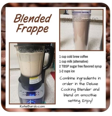 Pampered Chef Cooking Blender Soup Recipes, Smoothie Basics, Coffee Blender, Ninja Blender Recipes, Healthy Blender Recipes, Coffee Frappe, Blender Soup, Soup Maker Recipes, Blender Recipe