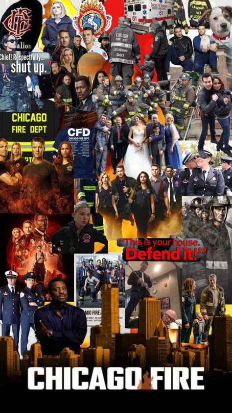 Chicago Fire Wallpaper, Fire Collage, Fire Wallpaper, Firefighter Paramedic, Chicago Family, Chicago Pd, Chicago Fire, Fire Dept, Paramedic