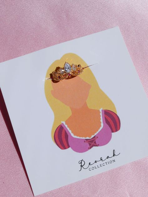 Rapunzel Ring, Disney Princess Rings, Rapunzel Crown, Cute Engagement Rings, Disney Collage, Princess Jewelry, Disney Rapunzel, Dream Gift, Magical Jewelry